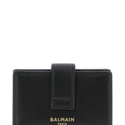 Πορτοφόλι Balmain από μαύρο δέρμα αρνιού