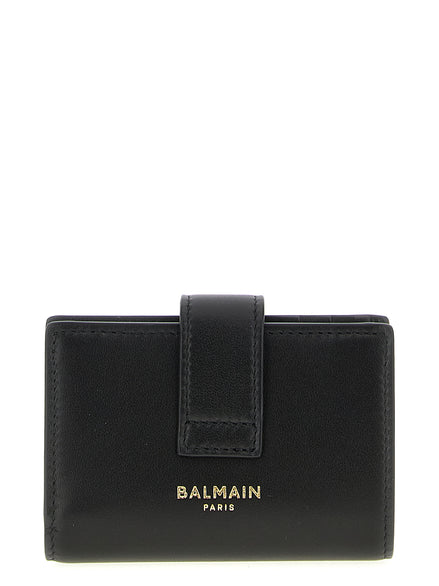 Balmain Black Lamb Leather Cardholder