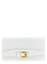 Balmain White Calfskin Cardholder