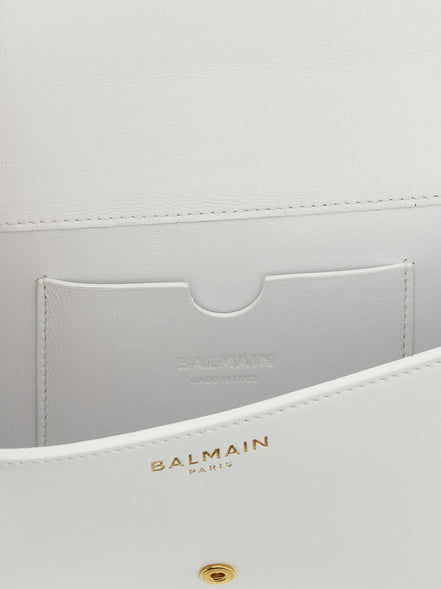 Πορτοφόλι Balmain από λευκό δέρμα μοσχαριού