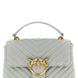 PINKO Gray Lambskin Handbag