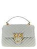 PINKO Gray Lambskin Handbag