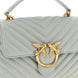 PINKO Gray Lambskin Handbag