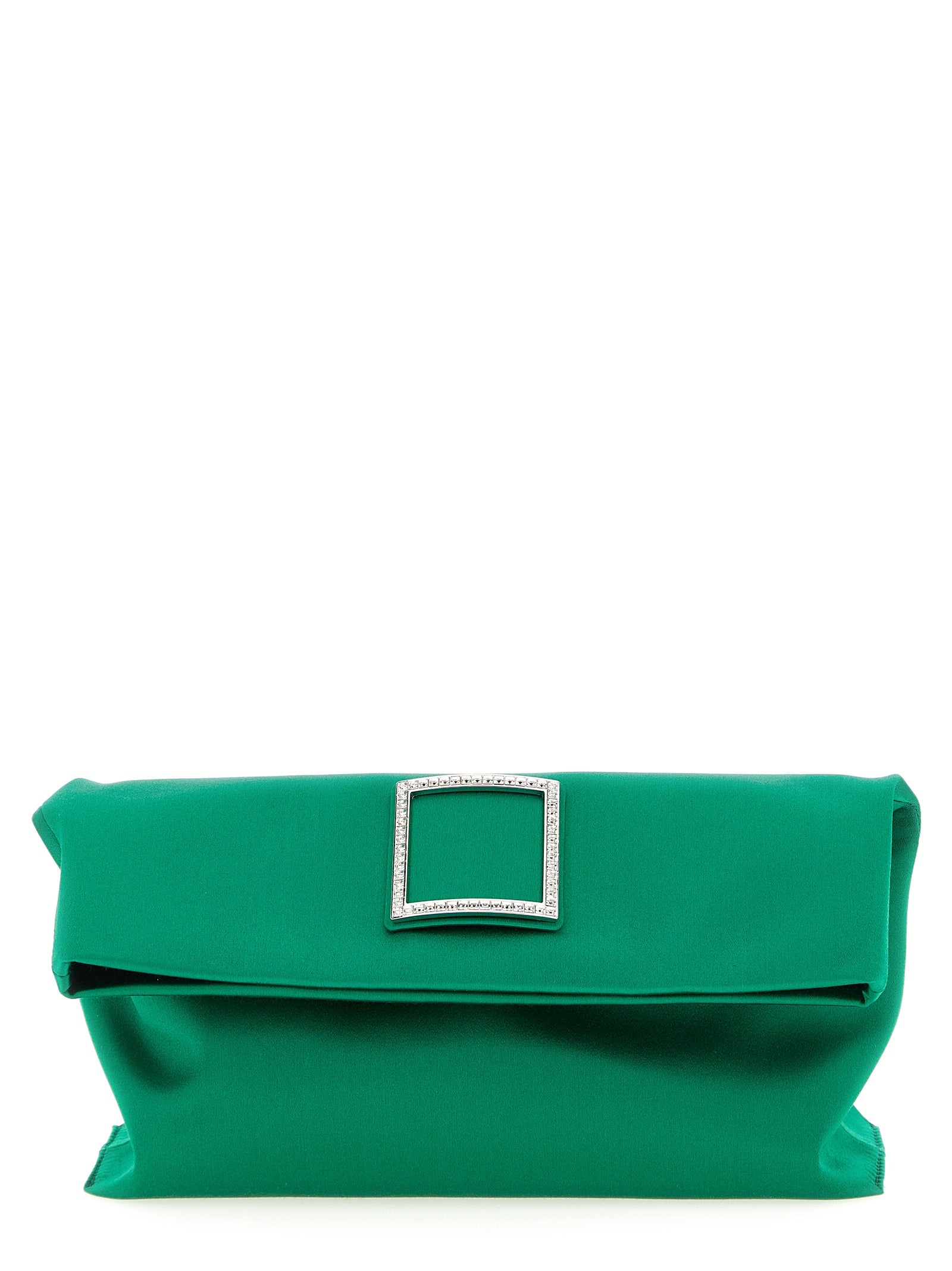 Roger Vivier Bicolor Viscose Clutch Bag