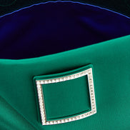 Roger Vivier Bicolor Viscose Clutch Bag