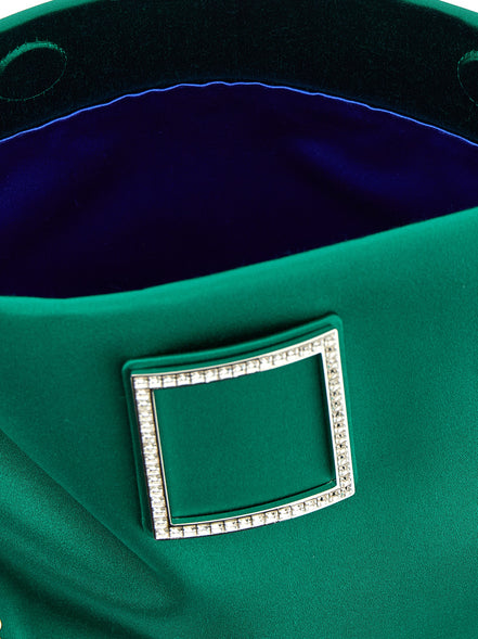 Roger Vivier Bicolor Viscose Clutch Bag
