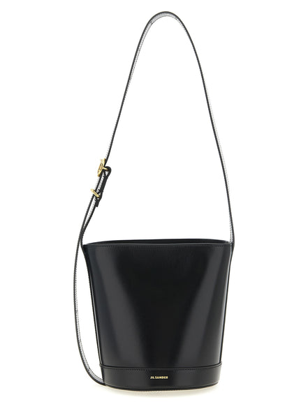 Jil Sander Black Calfskin Shoulder Bag