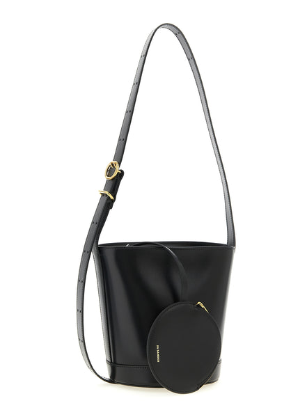 Jil Sander Black Calfskin Shoulder Bag