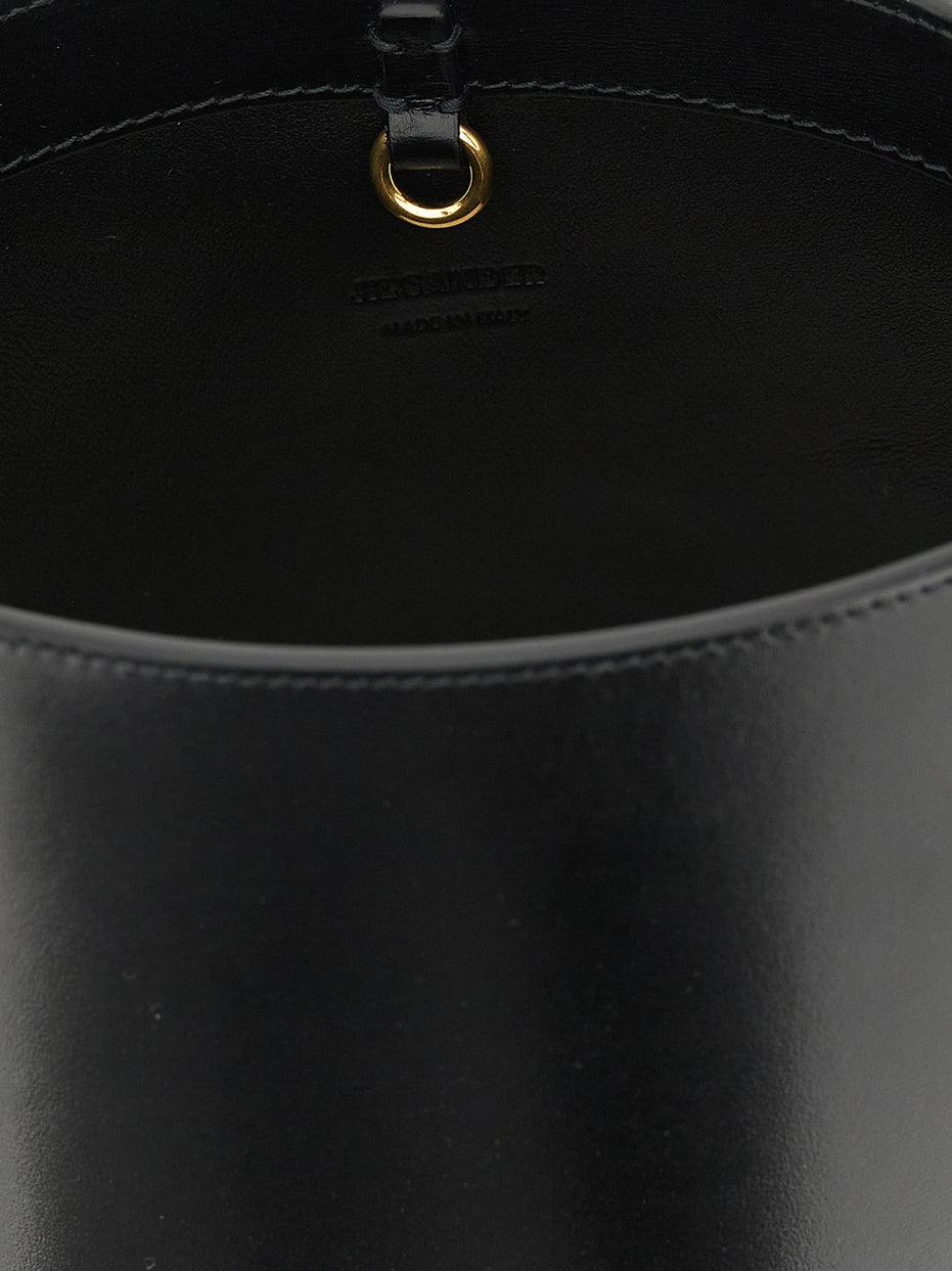 Jil Sander Black Calfskin Shoulder Bag