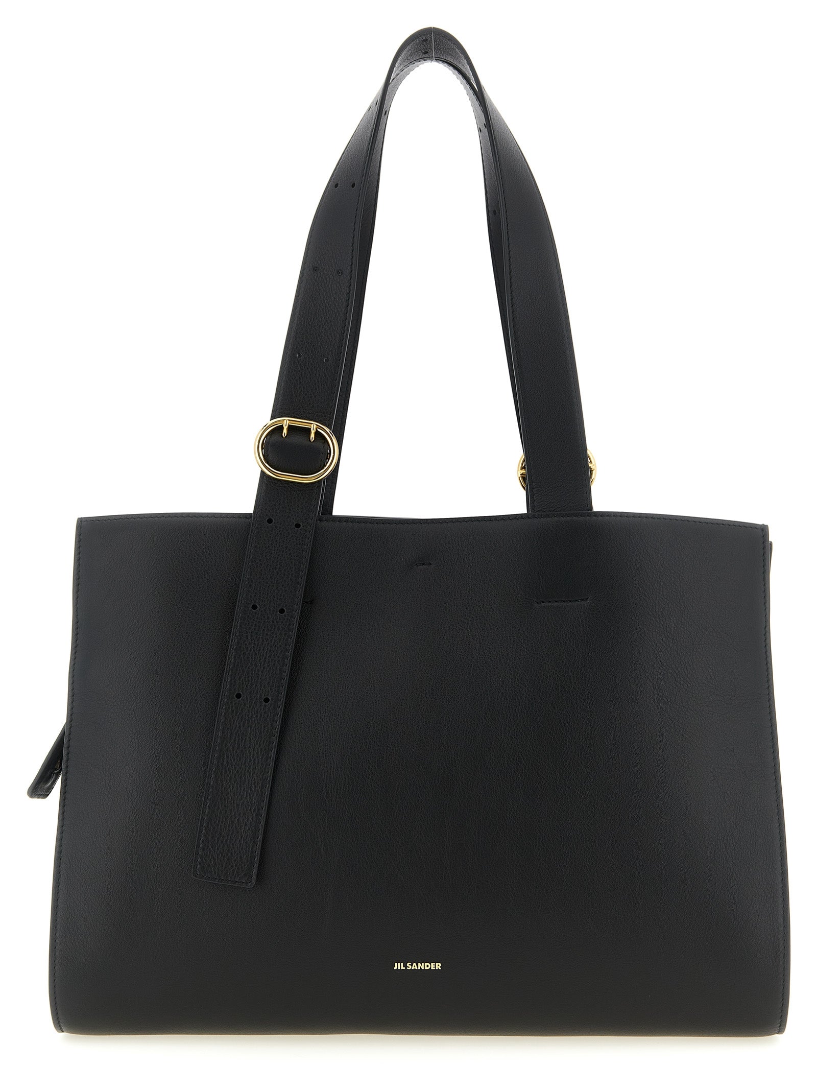 Jil Sander Black Calfskin Tote Bag