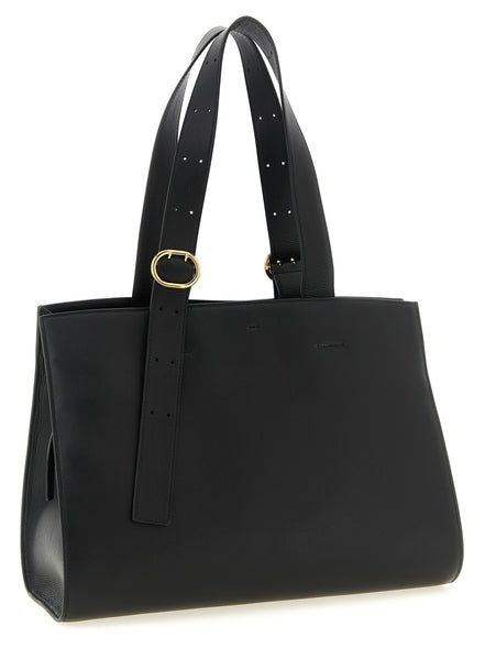Jil Sander Black Calfskin Tote Bag