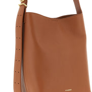 Jil Sander Brown Calfskin Shoulder Bag