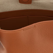 Jil Sander Brown Calfskin Shoulder Bag