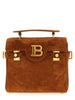 Balmain Brown Calfskin Handbag