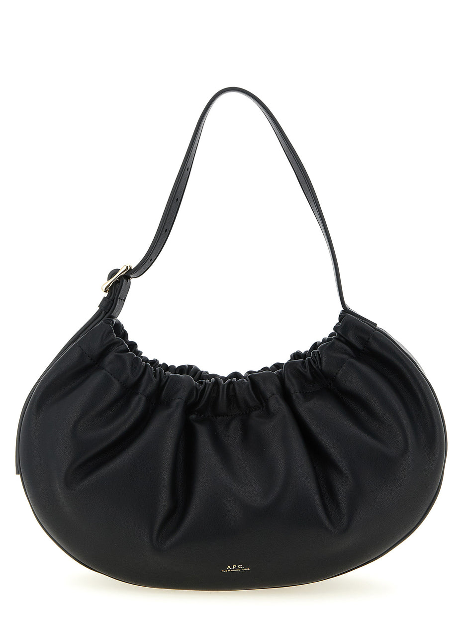 A.P.C. Black Polyethylene Shoulder Bag