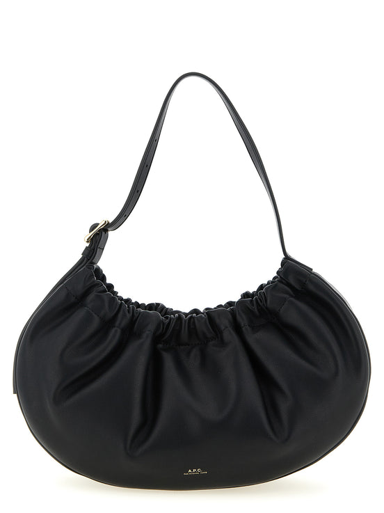 A.P.C. Black Polyethylene Shoulder Bag