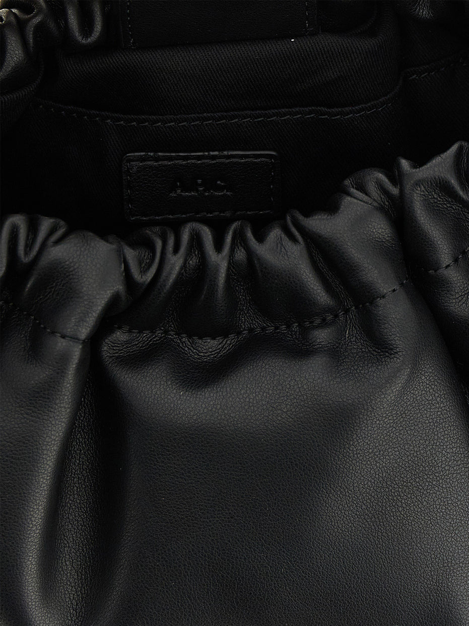 A.P.C. Black Polyethylene Shoulder Bag