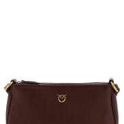 PINKO Bordeaux Cowhide Crossbody Bag