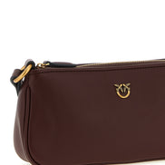 PINKO Bordeaux Cowhide Crossbody Bag