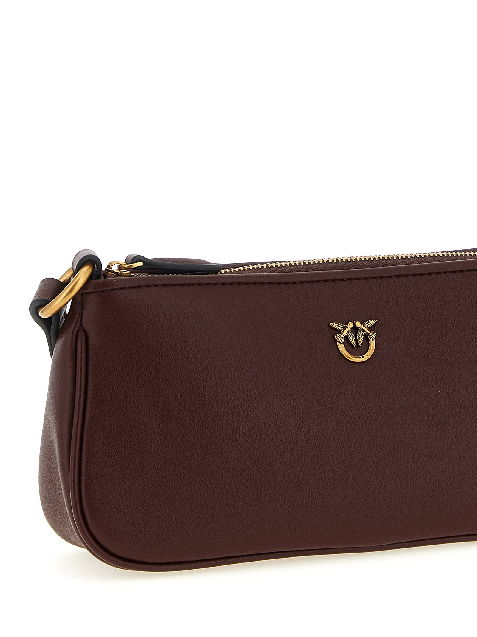 PINKO Bordeaux Cowhide Crossbody Bag
