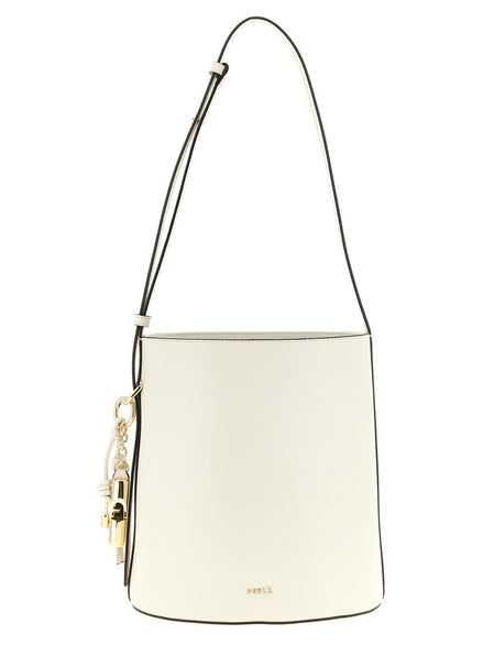 Furla White Calfskin Shoulder Bag