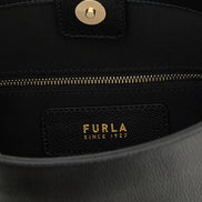 Furla Black Calfskin Shoulder Bag