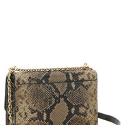 Τσάντα crossbody Furla από γκρι δέρμα κατσίκας