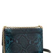 Furla Blue Goatskin Crossbody Bag