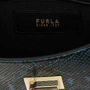 Furla Blue Goatskin Crossbody Bag