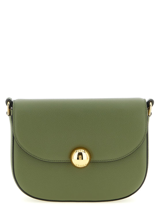 Τσάντα crossbody Furla δίχρωμη από δέρμα μοσχαριού
