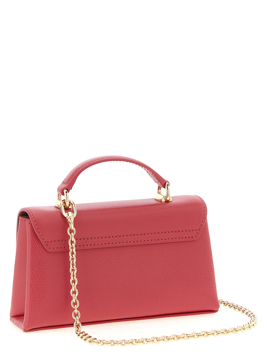 Furla Fuchsia Calfskin Crossbody Bag