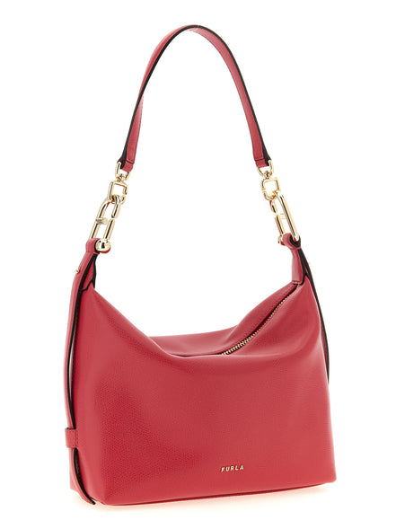 Furla Fuchsia Calfskin Shoulder Bag