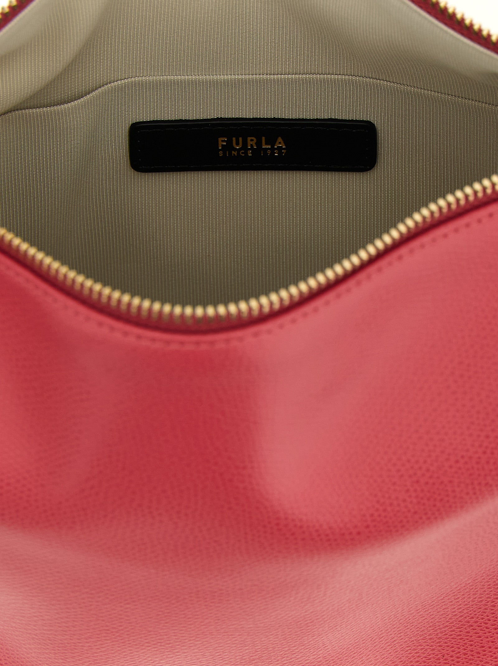 Furla Fuchsia Calfskin Shoulder Bag