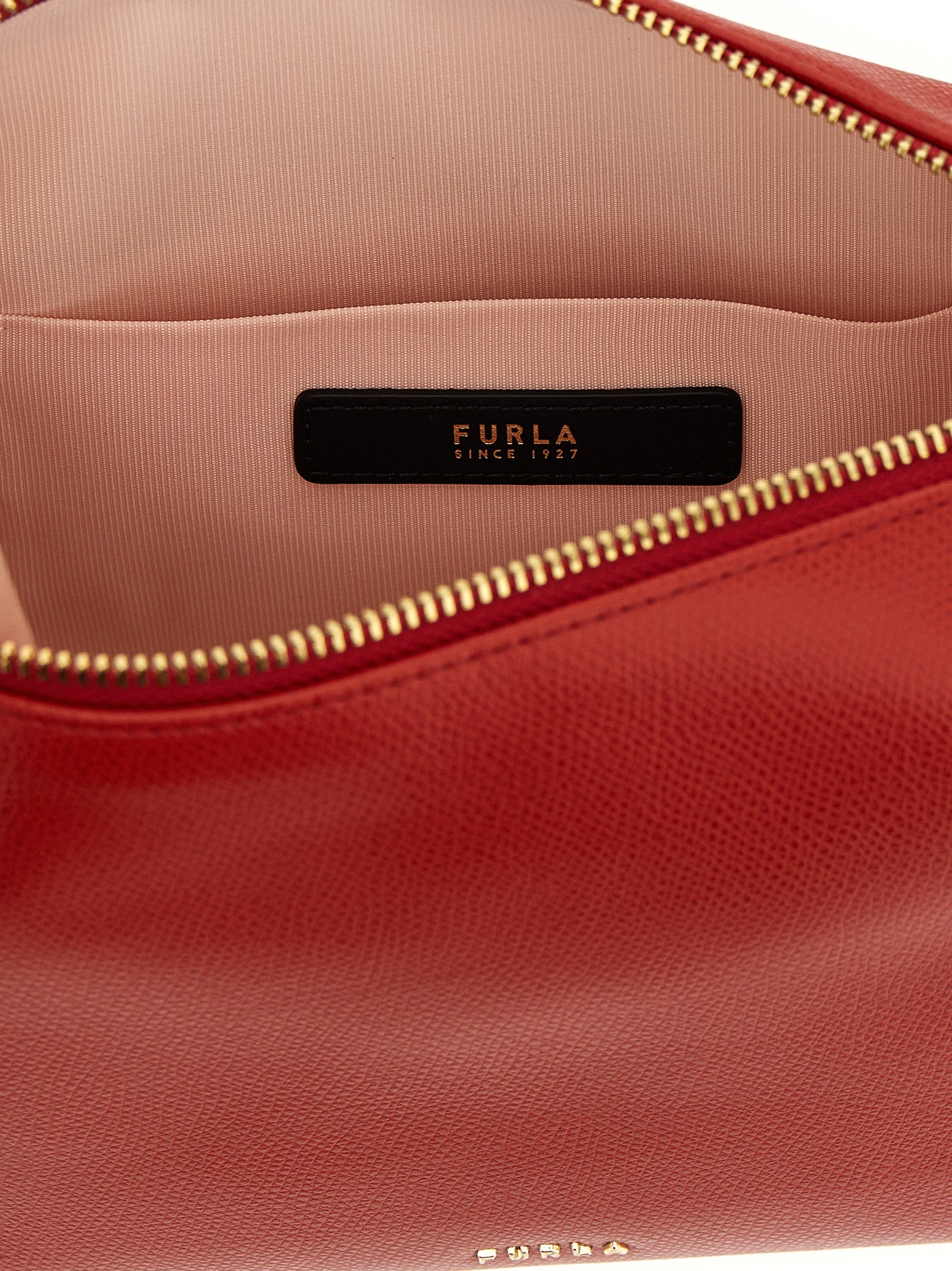 Τσάντα ώμου Furla πολύχρωμη από δέρμα μοσχαριού