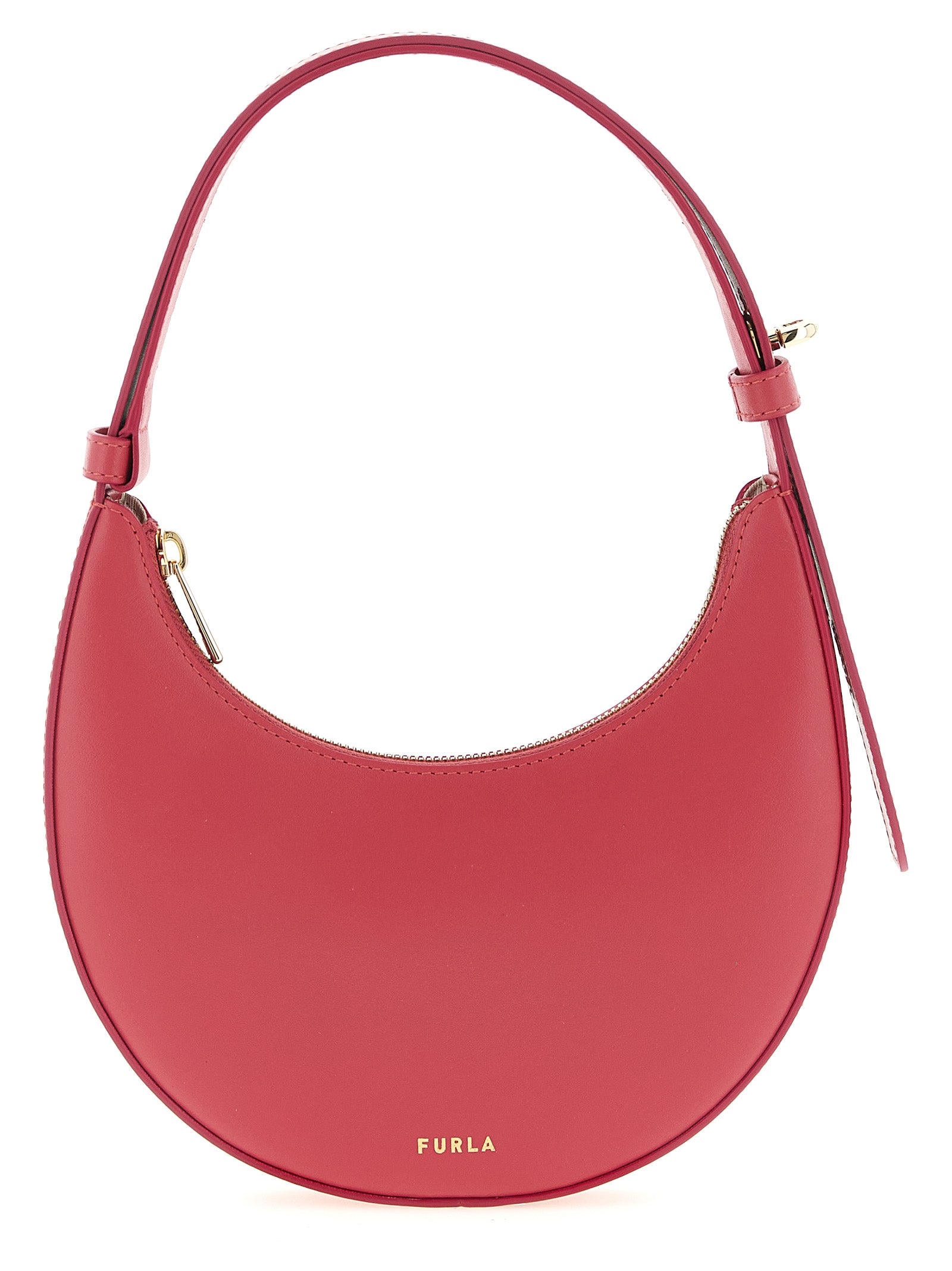 Furla Fuchsia Calfskin Shoulder Bag