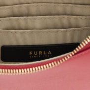 Furla Fuchsia Calfskin Shoulder Bag