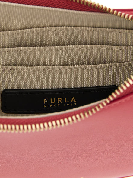 Furla Fuchsia Calfskin Shoulder Bag