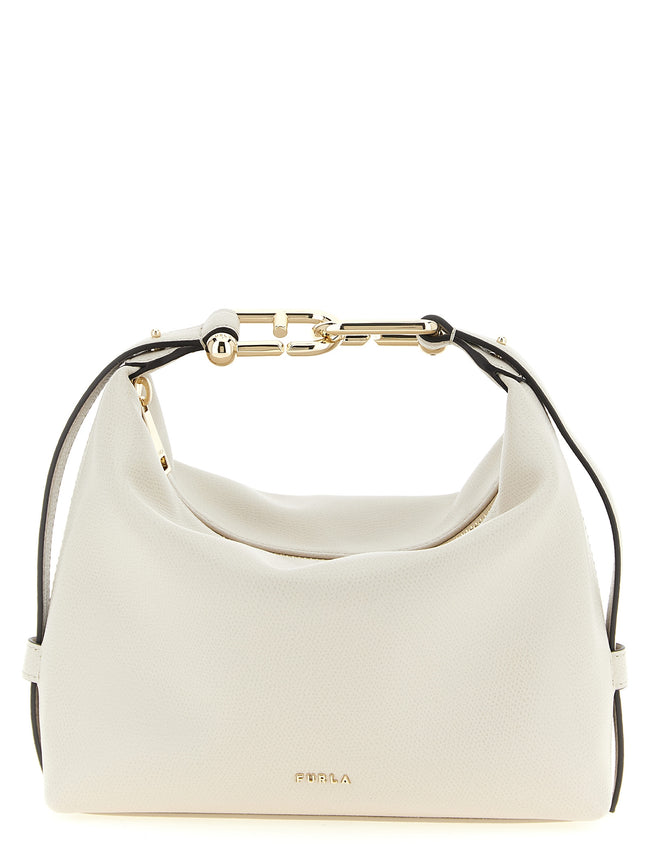 Furla White Calfskin Shoulder Bag
