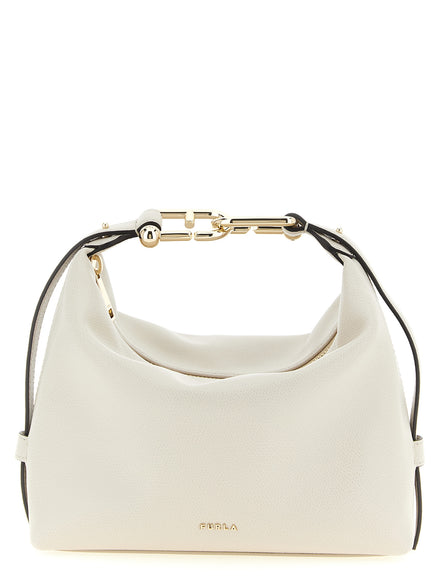 Furla White Calfskin Shoulder Bag