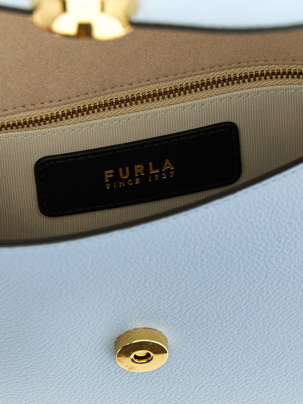 Furla Blue Calfskin Crossbody Bag
