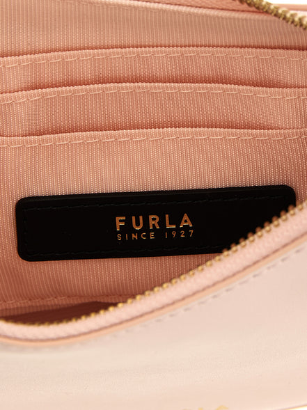 Τσάντα ώμου Furla πολύχρωμη από δέρμα μοσχαριού
