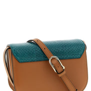 Τσάντα crossbody Furla πολύχρωμη από δέρμα αρνιού