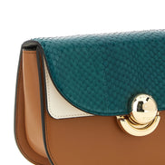 Τσάντα crossbody Furla πολύχρωμη από δέρμα αρνιού