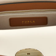 Τσάντα crossbody Furla πολύχρωμη από δέρμα αρνιού