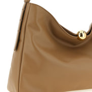 Furla Beige Calfskin Shoulder Bag