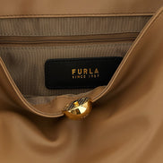 Furla Beige Calfskin Shoulder Bag