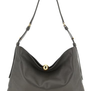 Furla Gray Calfskin Shoulder Bag
