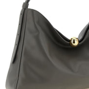 Furla Gray Calfskin Shoulder Bag