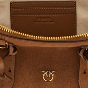PINKO Brown Cowhide Shoulder Bag