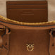 PINKO Brown Cowhide Shoulder Bag